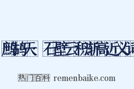 鹧鸪天·石壁云积渐高近义词是什么意思的图片